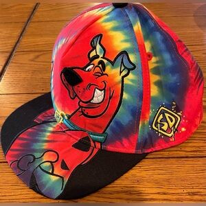 UNISEX Scooby Doo graphic baseball style hat,adjustable size, red/black
